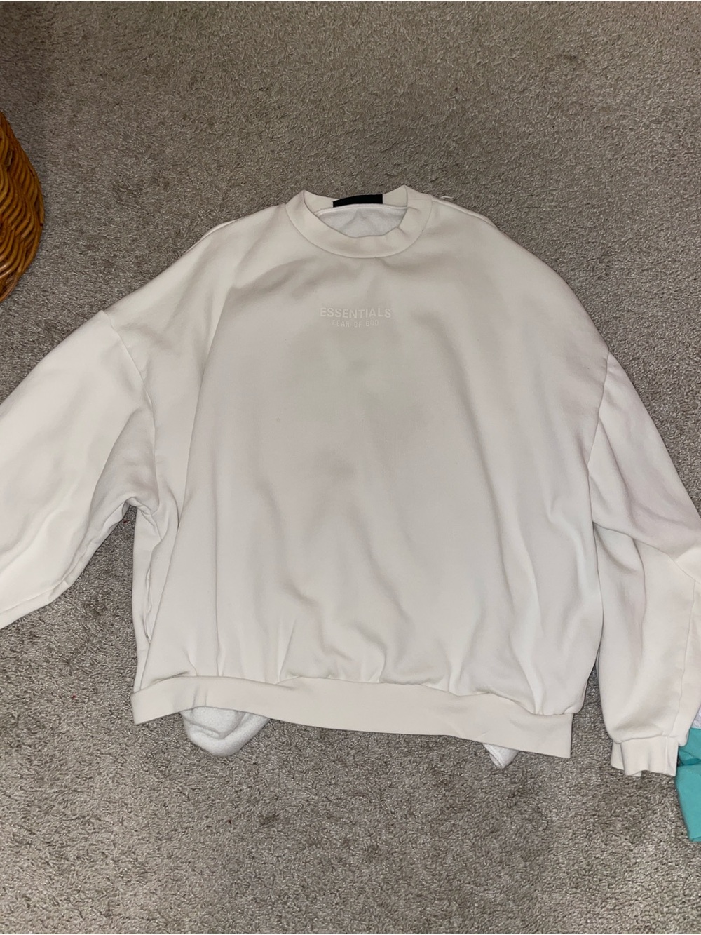 Essentials Men's Off-White Crewneck Sweatshirt